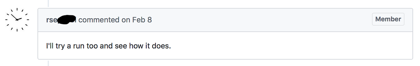 Maintainer response